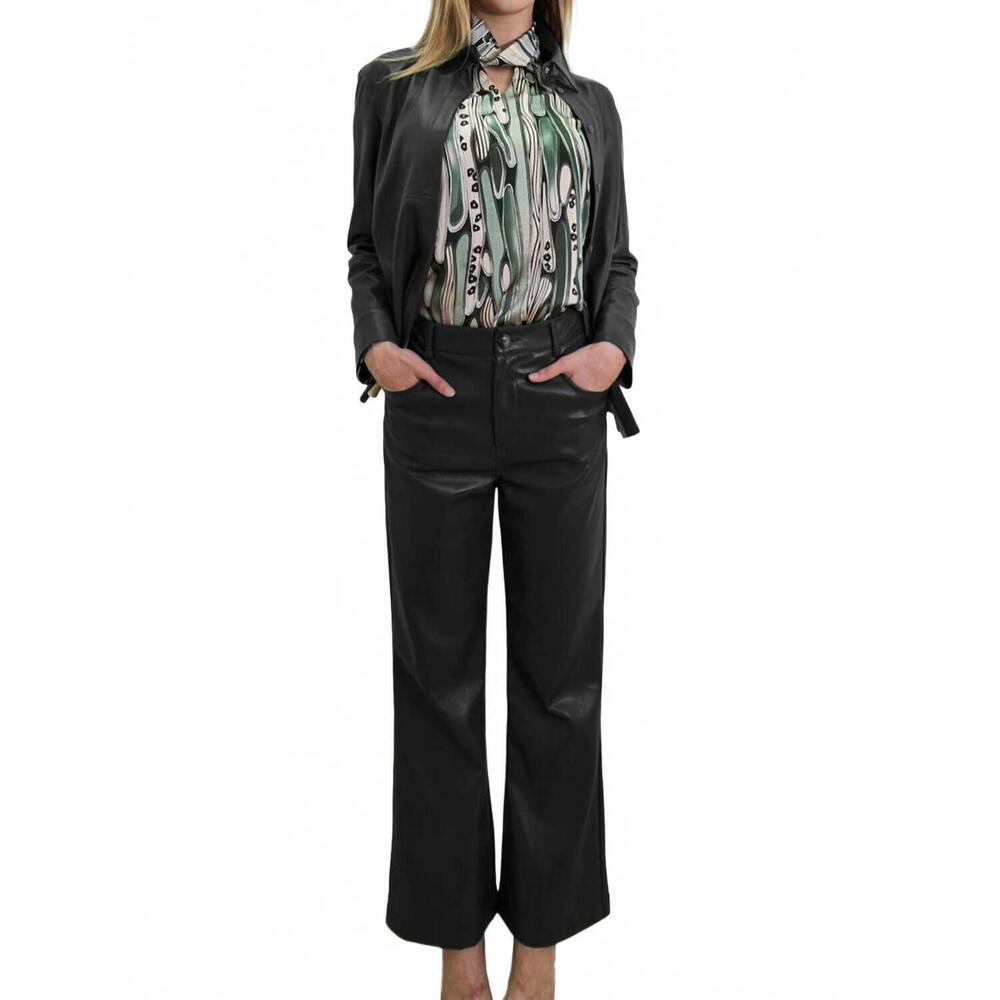NEW N BY NANCY faux leather pant - plus in black